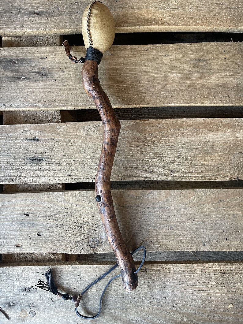 Buck Skin Rattle Handcrafted Shaman Rattle: Goat Skin, Pine Wood, Altar Tool - Etsy
