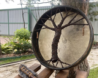Shamanic Drum: Tree of Life, 12 inch