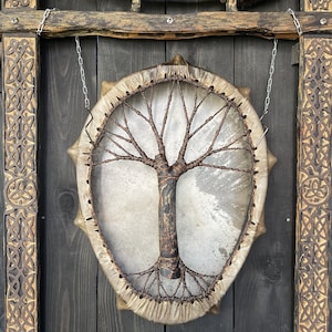 Shaman drum, Schamanische trommel, Shamanic Tree of Life drums, Shamanic healing sound, Shamanic religious tools, frame drum 20/18in