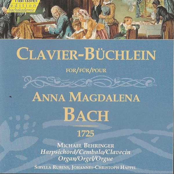 Clavier-Buchlein (Notebook) for Anna Magdalena Bach