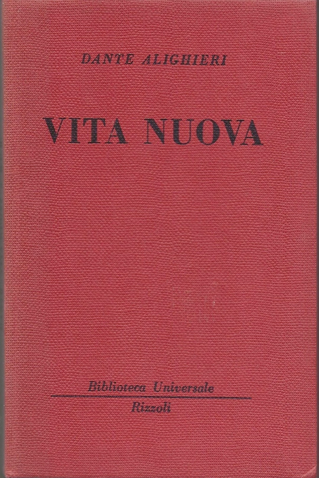 Vita Nuova, by Dante Alighieri (in Italian) - Etsy