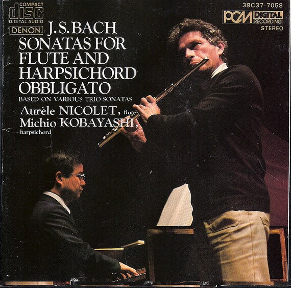 J. S. Bach Sonatas for Flute and Harpsichord Arranged From Trio