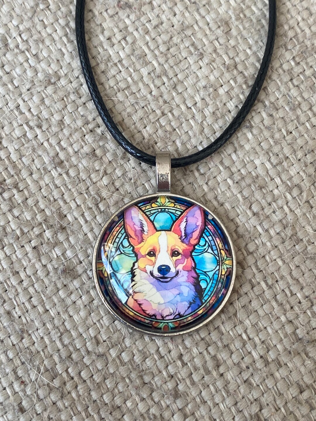 Corgi Necklace Dog Necklace Origami Necklace Corgi Jewelry