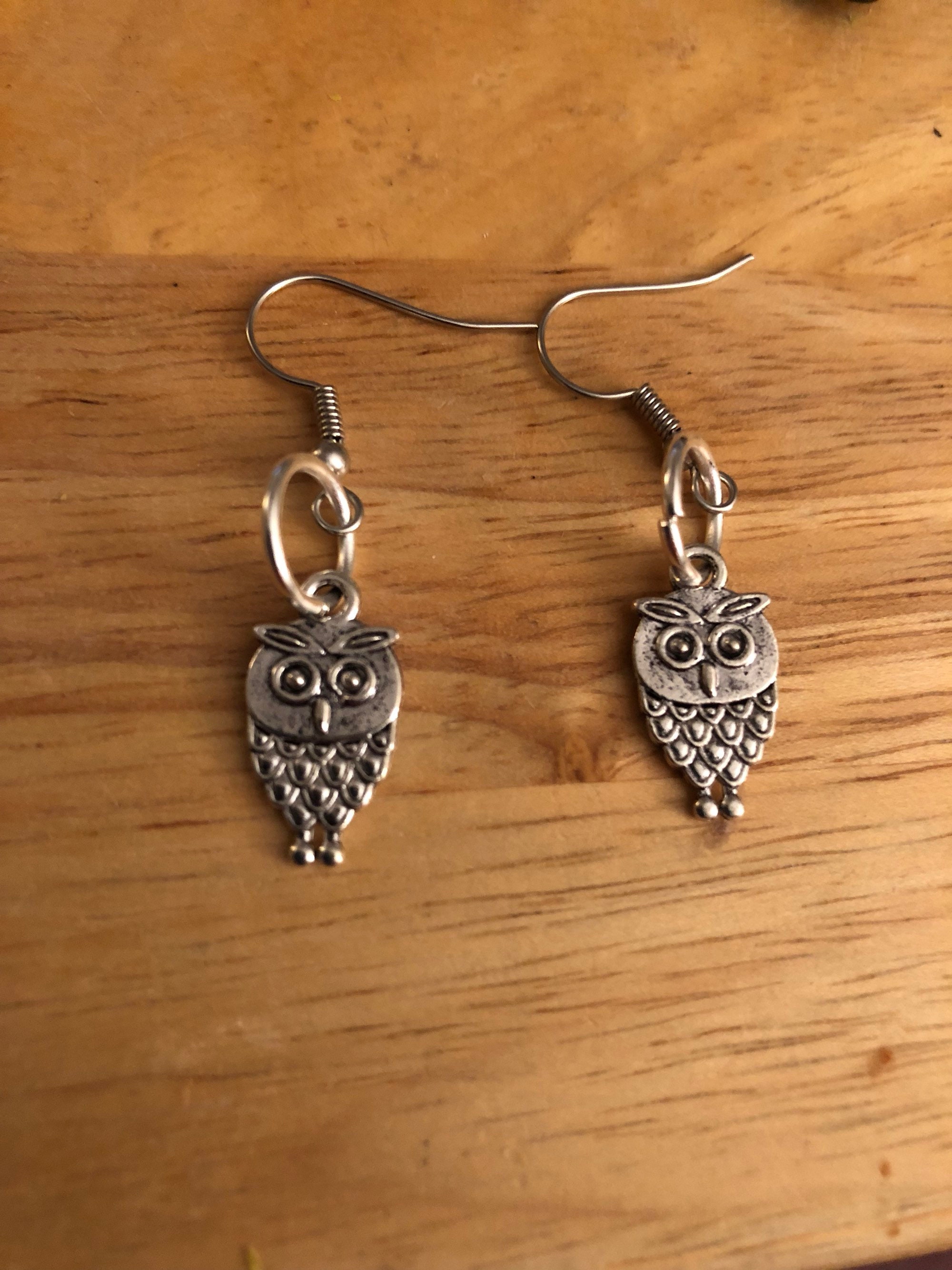 Owl earrings, owl jewelry, owl accessory, owls, owl, ready to ship, gifts under 20, gifts for her, g