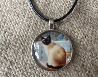 Cat mom necklace, cat mom, Cabochon necklace, gift idea, under 20, rescue mom gift, kitty, cats, cat jewelry, cat mom, cats; cat gift