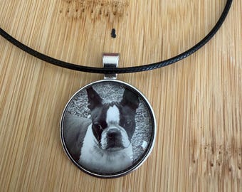 Boston terrier necklace, boston terrier dog, dog gift, rescue mom gift, rescue dog, animals, Boston terrier mom gift,  under 20 gift