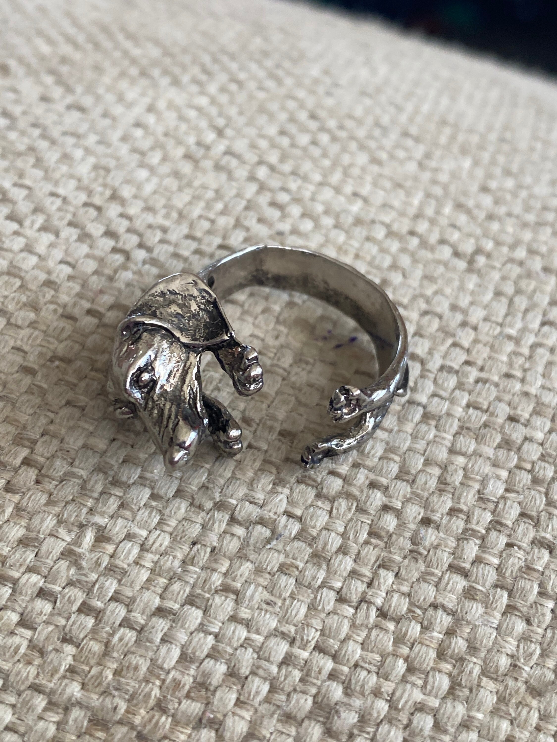 Dog Ring, Dog Ring, Doggy Jewelry, Dogs Ring, Stainless Steel Ring