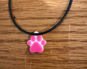 Paw charm necklace, dog mom, paws, animals, animal jewelry, under 20 gift, rescue mom, pets, pet jewelry, free shipping, dog, cat