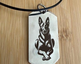 German shepherd necklace, German shepherd mom, Cabochon necklace, pet memorial jewelry , rescue mom gift, dog mom jewelry, dog mom, dogs,