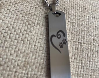 Cat mom necklace, cats mom, stainless steel necklace, gift idea, under 20, rescue mom gift, cat mom jewelry, cat mom, cats, cat mom gift