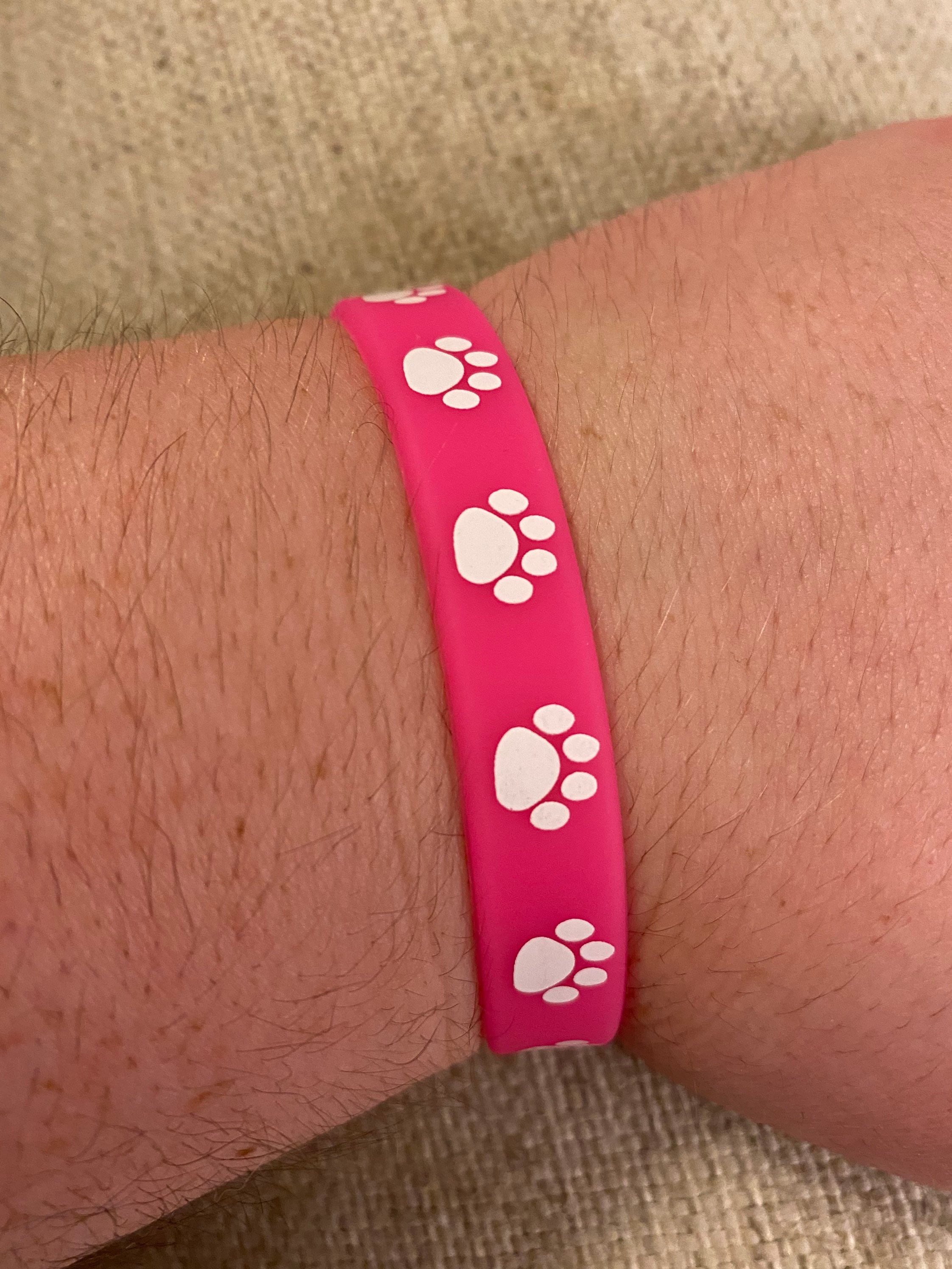 Paw print deals rubber bracelets
