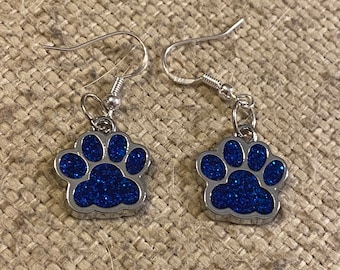Dog paw earrings, paw earrings, paws earrings, animals, dogs, dog earrings, stainless steel earrings , gift idea, dog mom gift