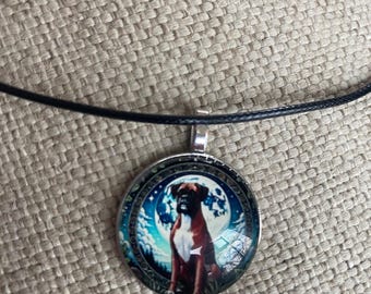 Boxer necklace, dog mom, boxers , animals, animal jewelry, boxer dad, rescue mom, pets, boxer jewelry, boxer dad gift, boxer dog