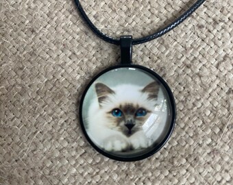 Cat mom necklace, cat mom, Cabochon necklace, gift idea, under 20, rescue mom gift, kitty, cats, cat jewelry, cat mom, cats; cat gift