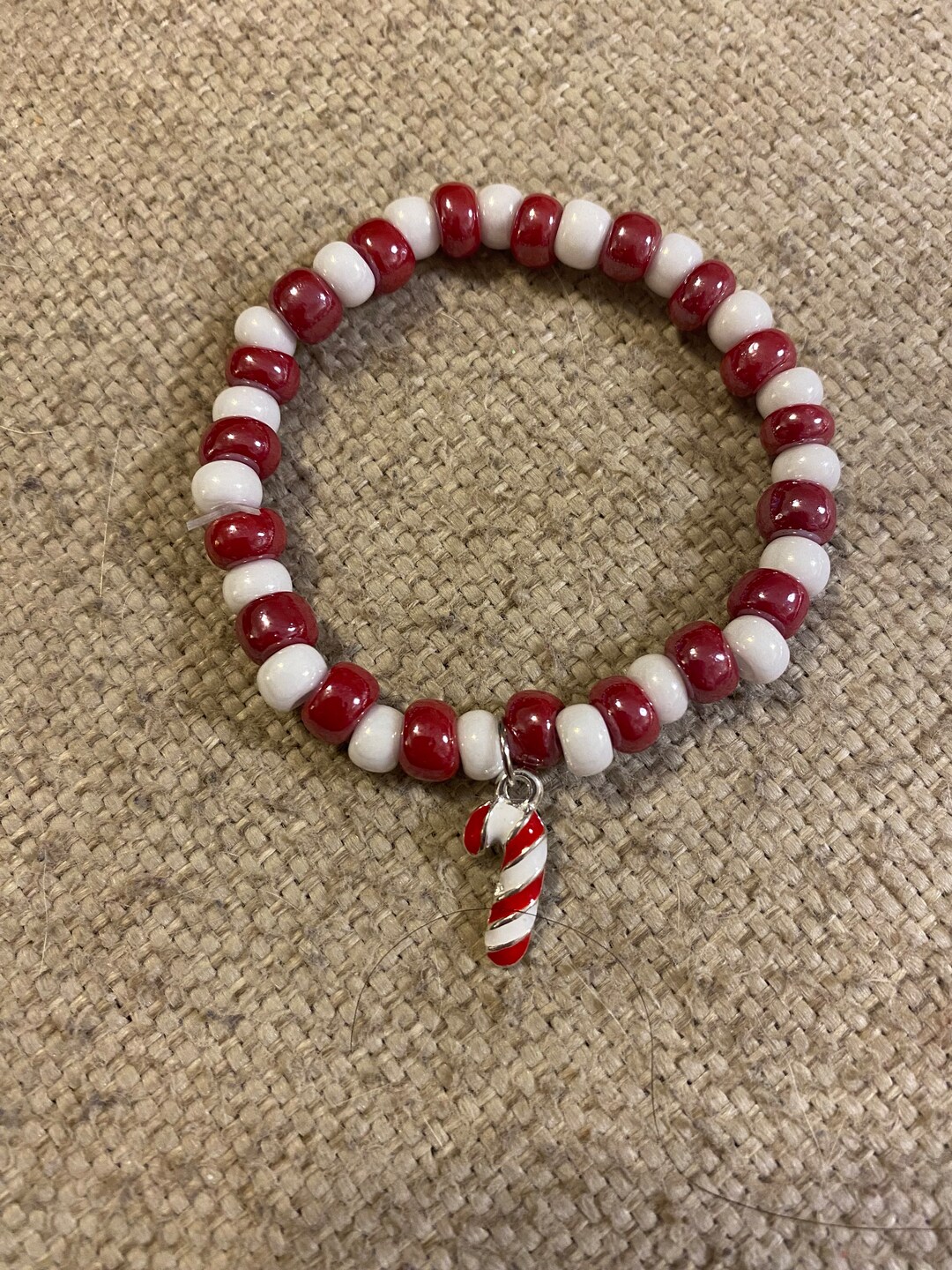 Candy Cane Bracelet, Christmas Gift, Under 20, Gift Idea, Christmas