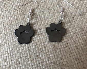 Dog paw earrings, paw earrings, paws earrings, animals, dogs, dog earrings, stainless steel earrings , gift idea, dog mom gift