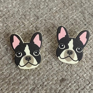 Dog stud earrings, dog lover, dog mom gift, handmade gifts, handmade studs, pet jewelry, stud earrings, corgis, corgi dog, corgi earrings