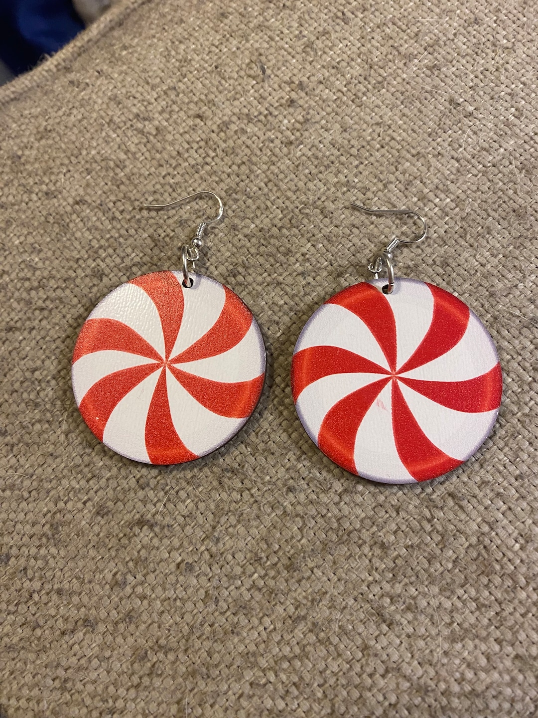 Candy Cane Earrings Candy Cane Earrings Christmas Jewelry Etsy