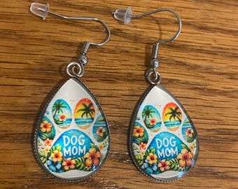 Dog paw earrings, paw earrings, paws earrings, animals, dogs, dog earrings, stainless steel earrings , gift idea, dog mom gift