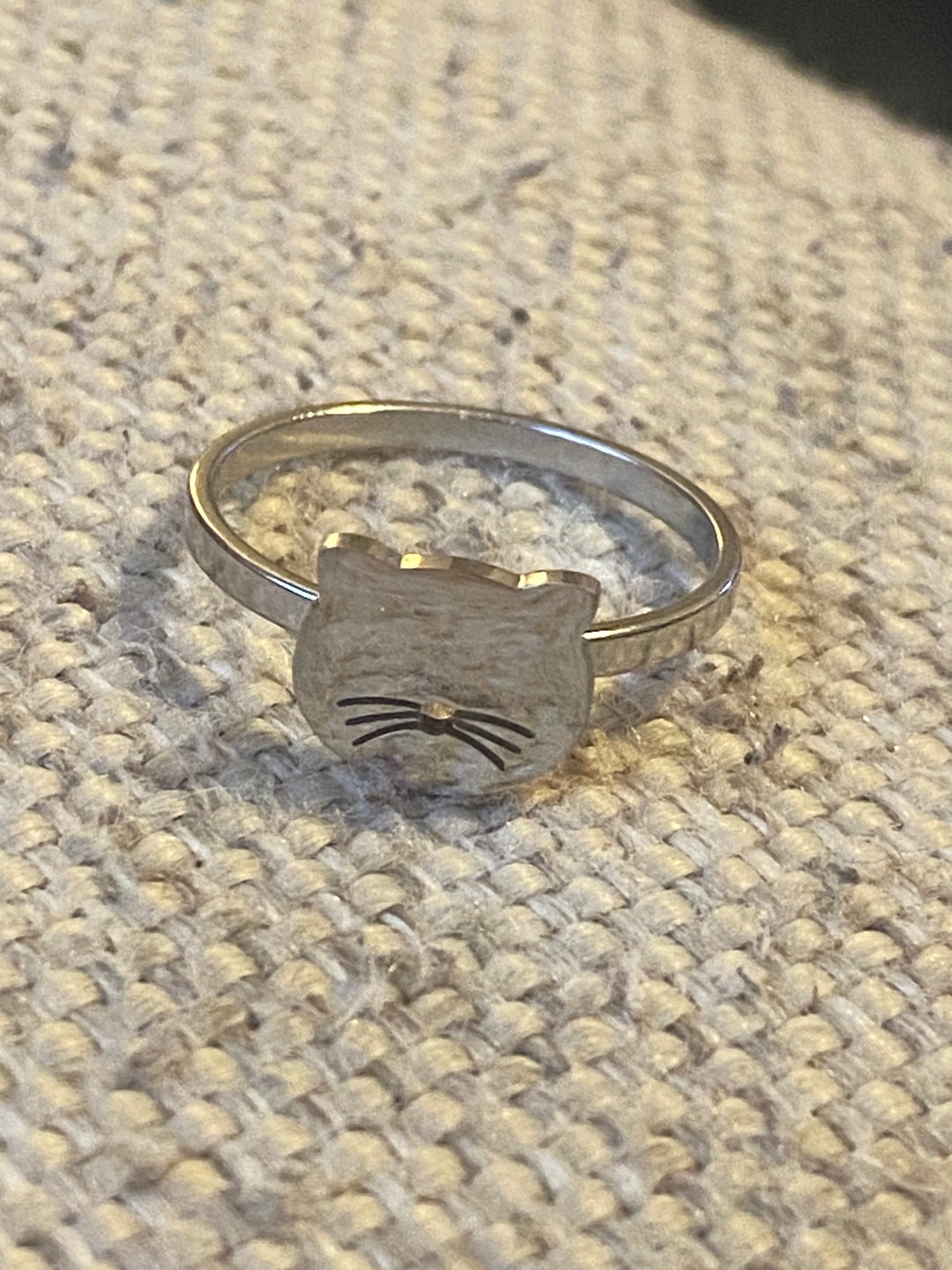 Cat Ring, Kitty Ring, Kitty Jewelry, Kitty Cat, Kitten Ring, Stainless