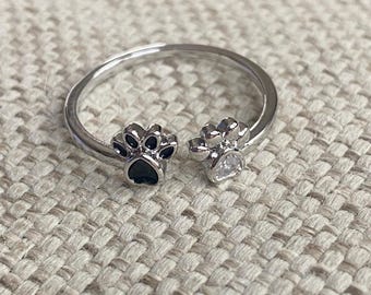 Paw ring, kitty ring, kitty jewelry, kitty cat, kitten ring, paw ring, paws, cats, cat, kitty, cats ring, cat mom, dog mom