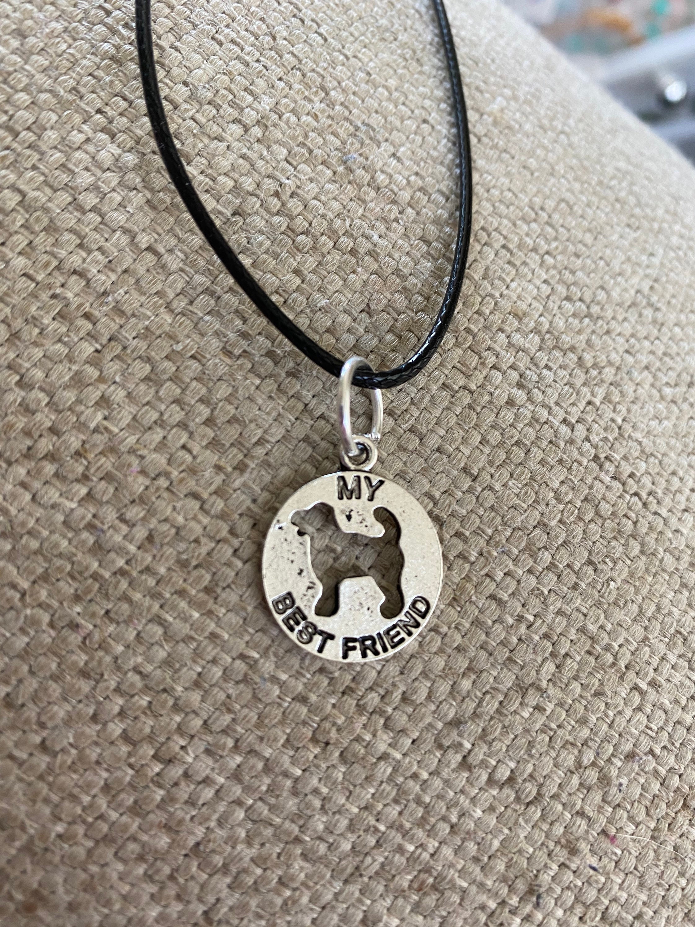Dog and human best friend necklace 2025