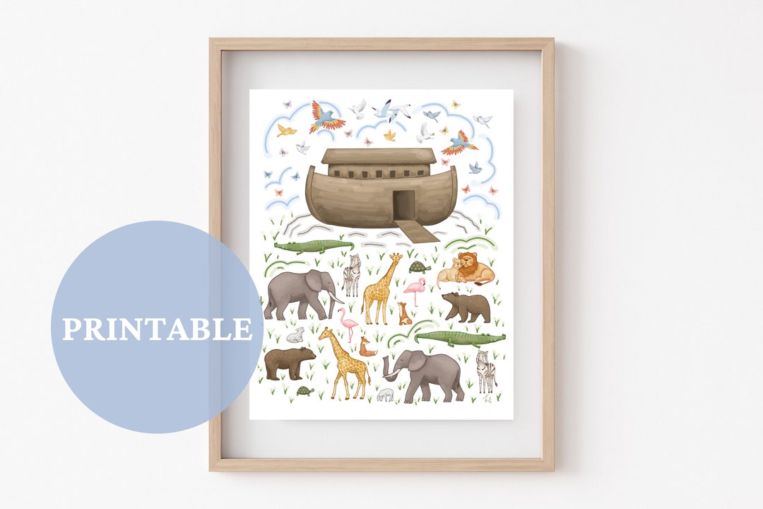 Noah's Ark PRINTABLE // LDS Art | Christian Artwork | Bible ...