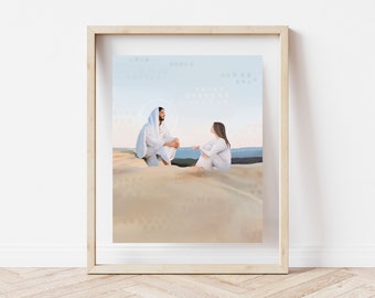 Heavenly Friend Print //  LDS Art | Portrait of Christ | Christian Artwork | Religious Painting | LDS Christmas Gift | YW Gift | Wall Art