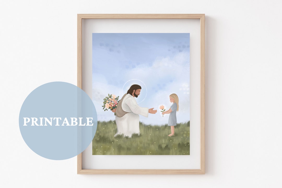 Trust Me PRINTABLE // LDS Art | Jesus Christ Illustration | Trust in ...