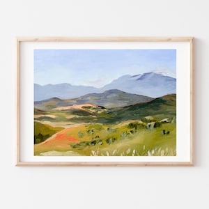 For The Beauty - Landscape Oil Painting // Utah Landscape Painting | Landscape Art | Rolling Hills | Vibrant Landscape | Mountain Landscape