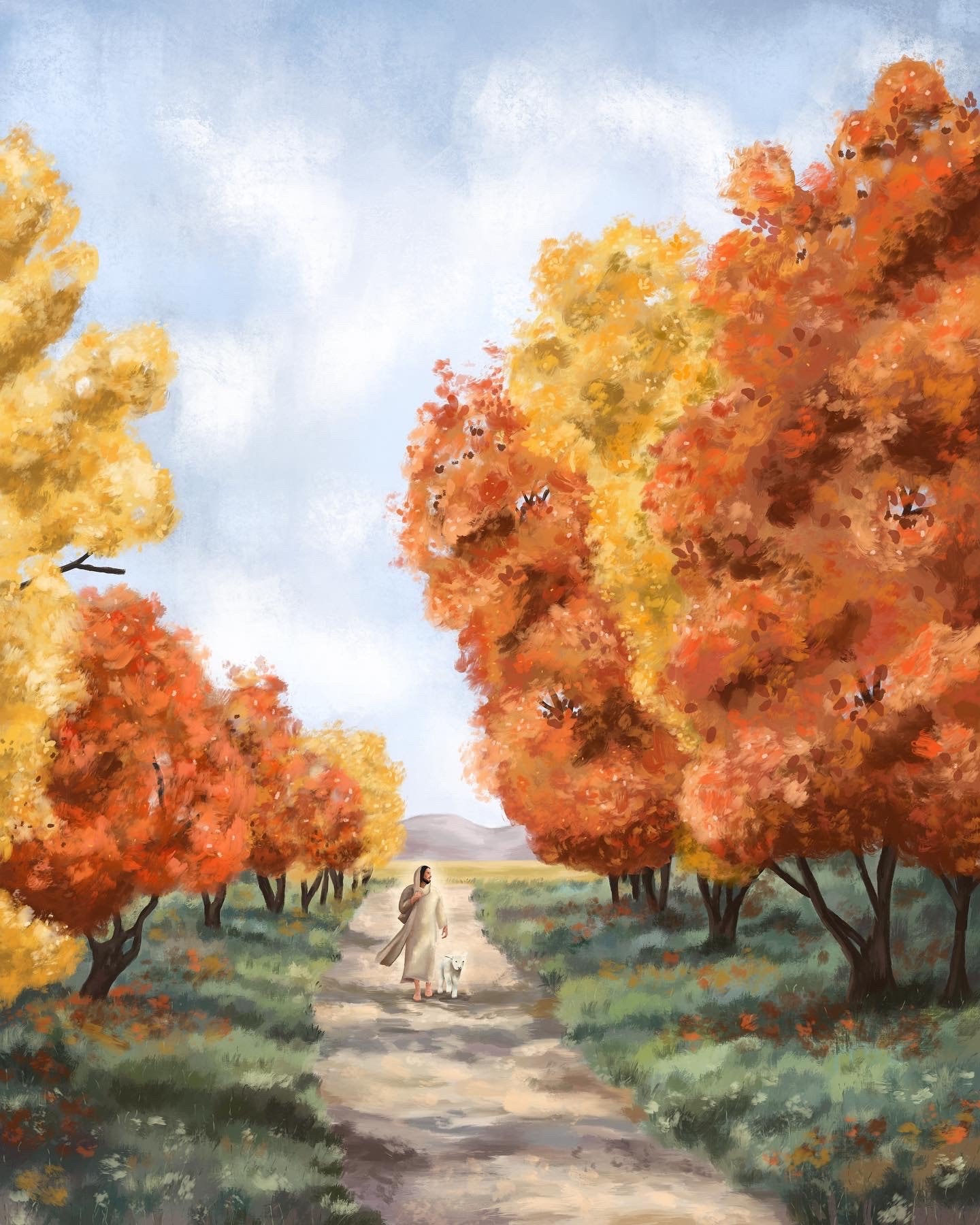 Lds Fall Autumn's Grace Print // Christian Art | Fall Artwork | Autumn Leaves ...