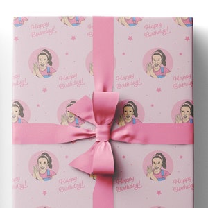 Ms Rachel Inspired Pink - Happy Birthday Wrapping Paper