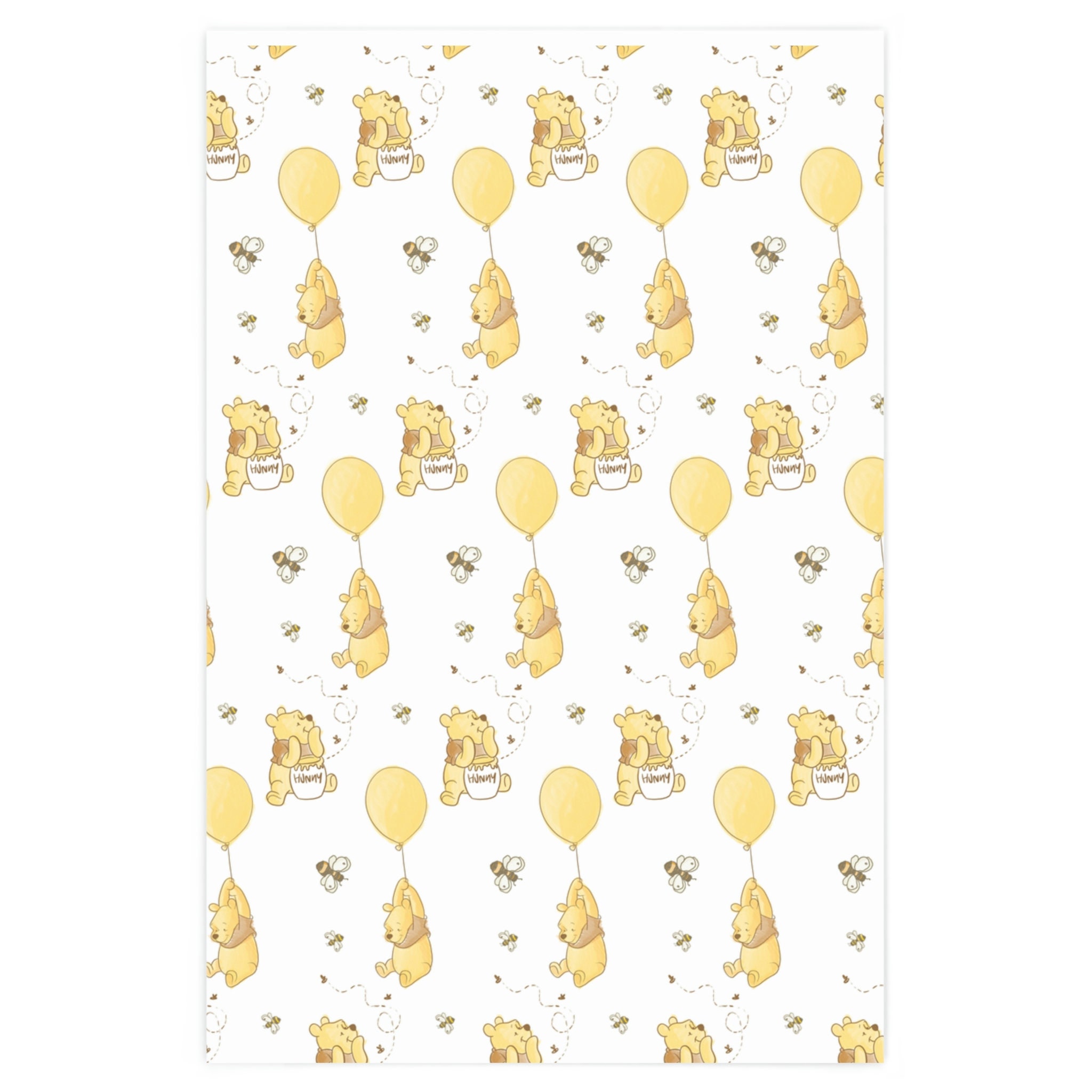 Winnie the Pooh Wrapping Paper, Baby Shower, Boy Girl, Wrap, Gift Wrap