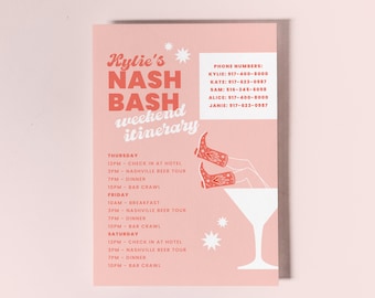 Nash Bash Möhippa-resplan - Inbjudan - E-inbjudan - Cowboytema, Inbjudan, Mall, Templatett