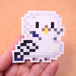 Tricksy - Wellensittich Pixelart - Süßer Tier Sticker - Laptopaufkleber - Wasserfeste Aufkleber - Tierillustration