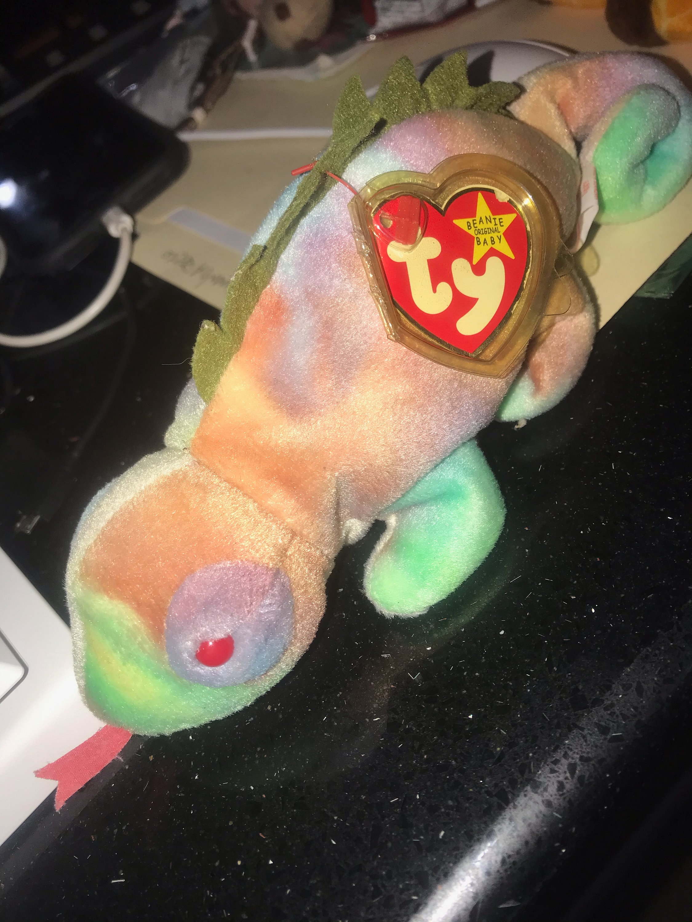 Rare Original TY Beanie Babies iggy Should Say rainbow - Etsy