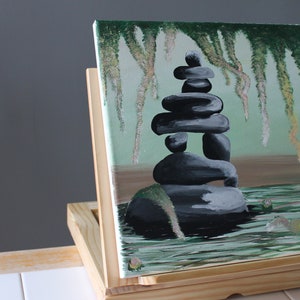 Sereine jardin Zen peinture acrylique par FreeOtto image 2