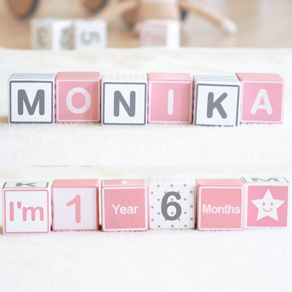 personalized milestone blocks