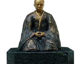 Collector&#39;s Bronze &quot;Meditation&quot; Zen Buddhism Transcendence Art