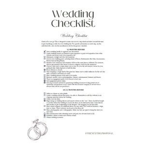 PDF Checkable Wedding Planning Checklist (From 12 Months out to The Day Of)- Wedding Planning Checklist, Wedding Planning Timeline