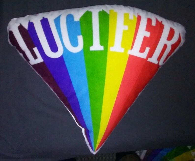 LUCIFER RISING 18 rainbow pillow Aleister Crowley Occult
