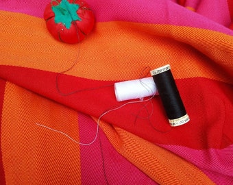 Fabric by the Meter red Orange pink