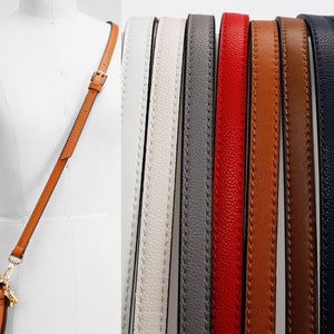 1.8cm Wide Adjustable Colorful Leather Adjustable Shoulder Strap，Leather Straps For Leather Bag，Leather Crossbody Strap，Leather Purse Straps