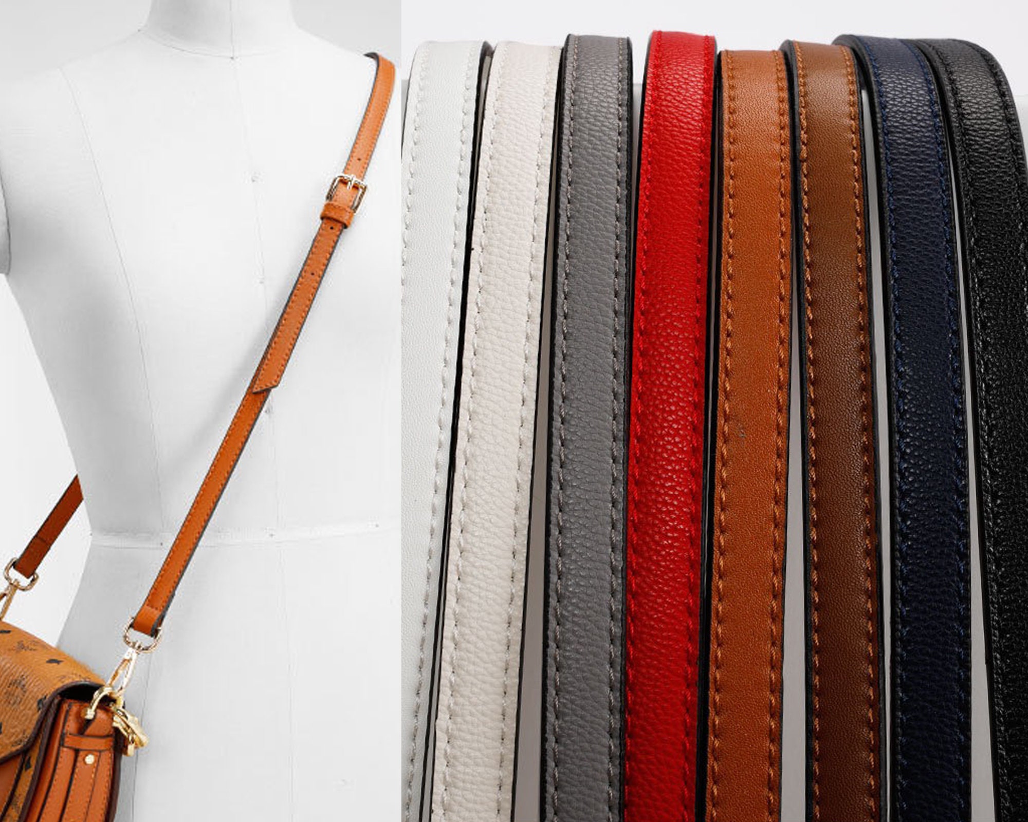 seventeenzone Leather Crossbody Shoulder Strap