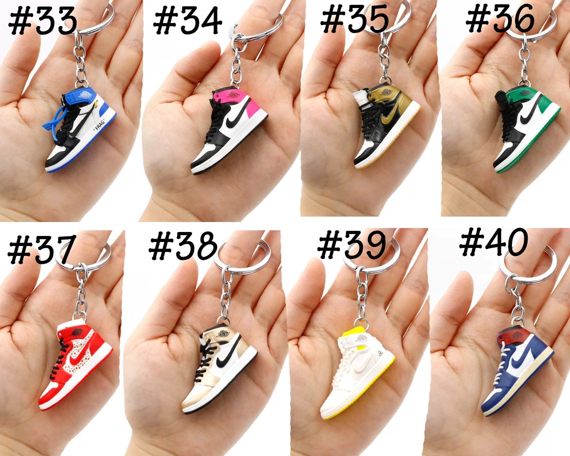 3D Mini Sneaker Keychain/Keychain Jordans/3D Nike/Air Etsy