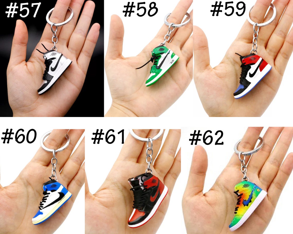 3D Mini Sneaker Keychain/Keychain Jordans/3D Nike/Air Etsy