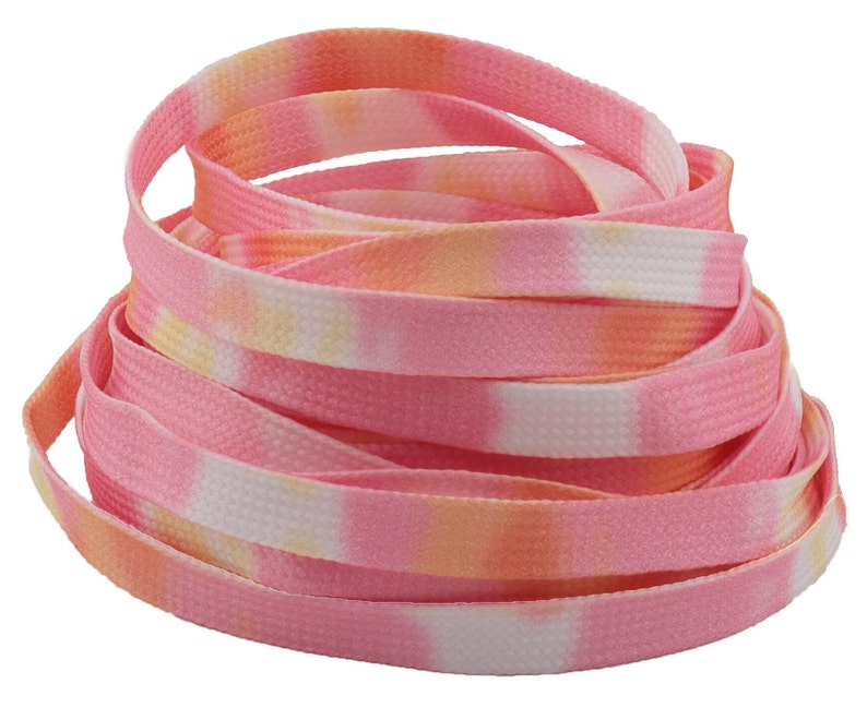 Tie Dye Cotton Shoelaces Choice of Lengthtiedyed Etsy
