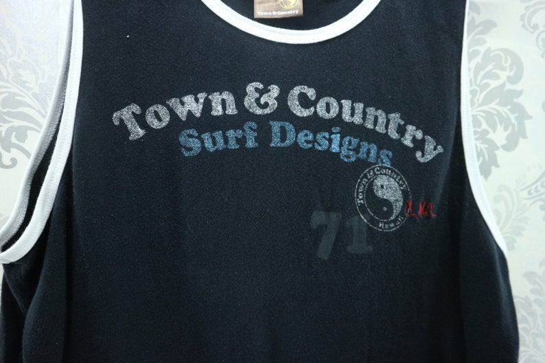 Vintage T&C Town and Country Surf Design Hawaii Tank Top Big Etsy Vintage T&C Town and Country Surf Design Hawaii Tank Top Big Etsy
