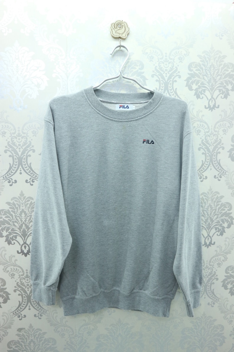 fila sweatshirt silver