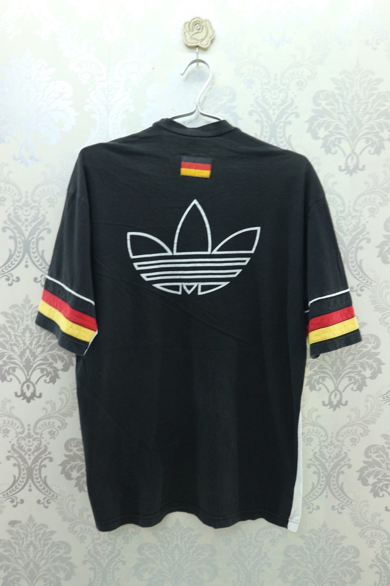 Vintage Adidas Deutscher Fussball Bund Shirt Big Logo Germany Etsy UK